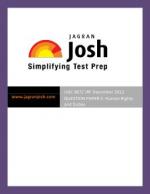 UGC NET JRF Human Rights and Duties Question Paper- II December 2012