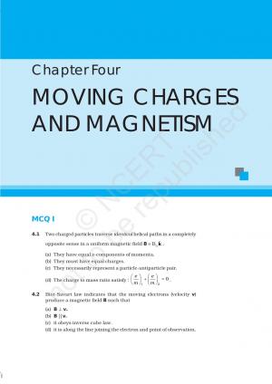 NCERT Exemplar Questions and Solutions CBSE Class 12 Physics Chapter - 4: Moving Charges and Magnetism