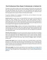 Find Professional Shoe Repair Professionals in Oakland CA