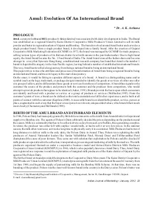 IJM-Jan12-Article4-Amul: Evolution of An International Brand