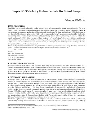 IJM-Feb12-Article3-Impact Of Celebrity Endorsements On Brand Image