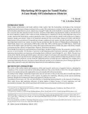 IJM-March12-Article5-Marketing Of Grapes In Tamil Nadu : A Case Of Coimbatore District