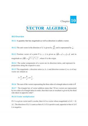 NCERT Exemplar Questions and Solutions of CBSE Class 12 Mathematics – Chapter 10 Vector Algebra