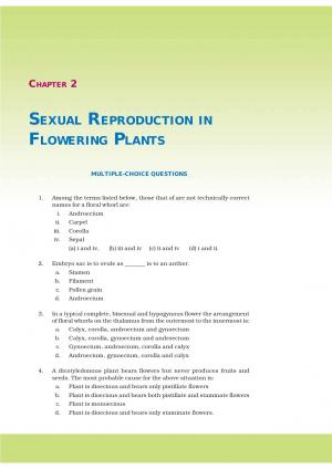 NCERT Exemplar Questions & Solutions CBSE Class 12 Biology Chapter 2 Reproduction in Flowering Plants