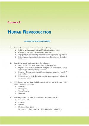 NCERT Exemplar Questions and Solutions CBSE Class 12 Biology Chapter 3 Human Reproduction