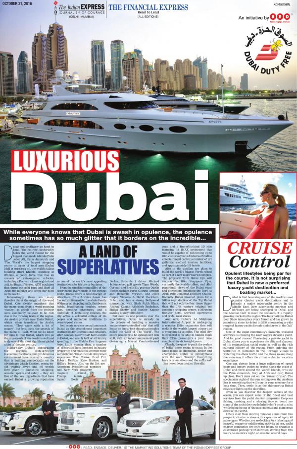 This summer definitely Dubai