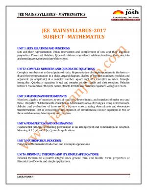 JEE-MAIN-2017-Syllabus_Mathematics