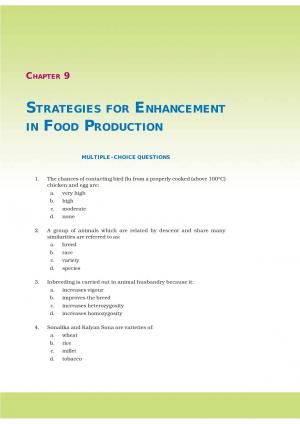 NCERT Exemplar Questions & Solutions CBSE Class 12 Biology Chapter 9 Strategies for Enhancement in Food Production