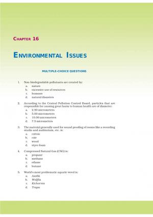 NCERT Exemplar Questions & Solutions CBSE Class 12 Biology Chapter 16 Environmental Issues