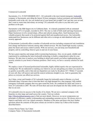 Commercial Locksmith