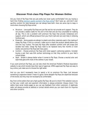  Discover First-class Flip Flops For Women Online