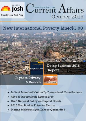 Current Affairs October 2015 eBook