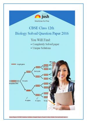 CBSE Class 12th Solved Question Papers PCMB - eBook