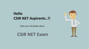 CSIR UGC NET Exam : Complete Guide