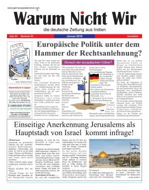 Warum Nicht Wir-die deutsche Zeitung aus Indien