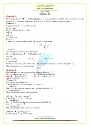 NCERT Solutions Class 12 Maths