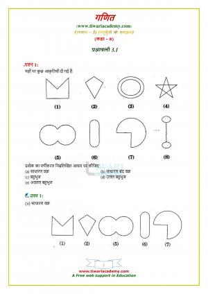 NCERT Solutions Class 8 Maths Chapter 3 Exercise 3.1