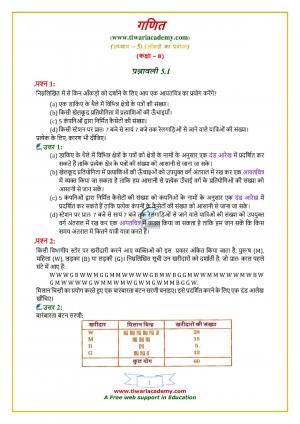 NCERT Solutions Class 8 Maths Chapter 5 Exercise 5.1