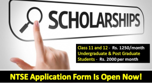 NTSE Form 2018 Open for CHHATTISGARH State. Apply Now