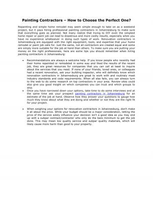 Painting Contractors – How to Choose the Perfect One?