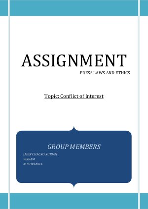 Conflict of interest