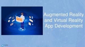 Augmented reality and virtual reality app development