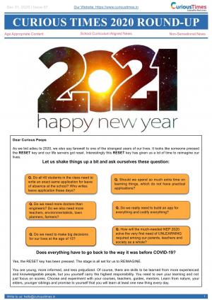 Curious Times 2020 Round-Up