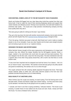 Sentinel Homes Limited