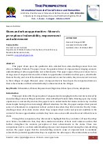 The Perspective International Journal of Social Science and Humanities