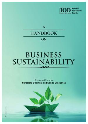 A Handbook on BUSINESS SUSTAINABILITY