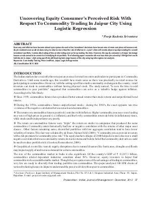 Prabandhan: Indian Journal of Management