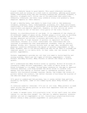 Whey Protein = Powerful Muscles