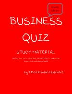 BUSINESS QUIZ STUDY MATERIAL